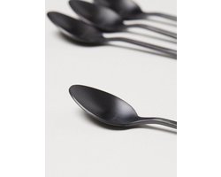 Theelepel ZWART - 6 stuks