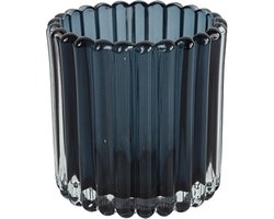 Theelichth ro Wave S d.blauw