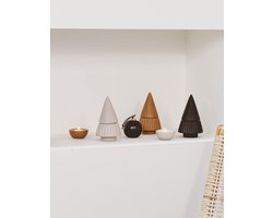 Theelichthouder Kerstbal - Zwart