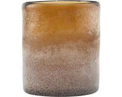 Theelichthouder mist amber 11cm