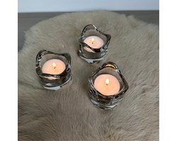 Theelichthouder Set Van 3 - Kaarsenhouder - Theelicht - Tafeldecoratie