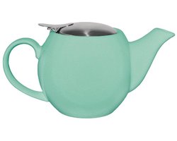 Theepot Aqua - Koffiepot Serveer - Heerlijk Thee Zetten - Vaatwasmachinebestendig Steengoed - 510 ml - Turkoois