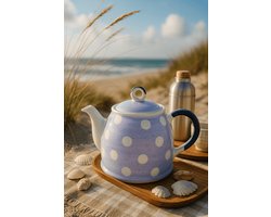 Theepot “Bine” – 1100 ml – Handgemaakt & Handgeschilderd – Keramiek – Uniek design