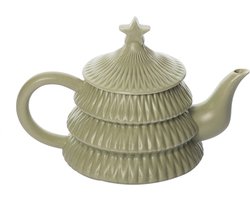Theepot dolomiet - kerstmis - kerst theepot - kerstboom - kerst decoratie - kerst cadeau - kerst tafel -