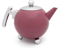 Theepot Duet Bella Ronde 12L Mauve - Grote Roze Theepot voor Gezellige Theemomenten