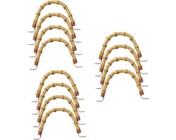 Theepot Handvat - Ketel Accessoire - Theepot Reparatie - Hittebestendig Rotan - 3 Sets - Natuurlijk