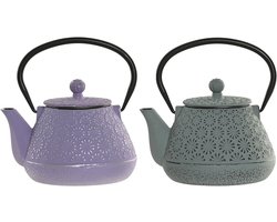 Theepot Home ESPRIT Groen Roestvrij staal Ijzer 600 ml (2 Stuks)