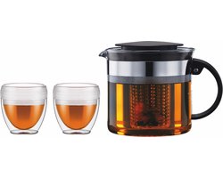 Theepot met filter 1,0L inkl 2 Stk. Pavina Outdoor 0,25L