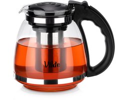 Theepot met Filter Glas Hittebestendig 1,5 l - Koffie- en Thee Pot - Infuser - Theezeef - Filter - Zeef