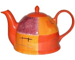 Theepot met stoofje - Cha Cult Patricia Set 1,5 l (met de hand beschilderd, goudlaag)