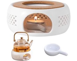 Theepot met Warmhouder - Theepot met Theelicht