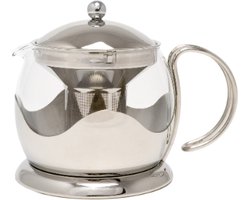 Theepot met Zeef, 0.66 L, Glas, Zilver - La Cafetière | Izmir