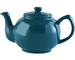 Theepot - Steengoed - 6 kopjes - Teal