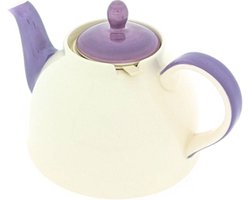 Theepot - Theepot lavendel - Theepot met filter - Handgeschilderd - 1200 ml