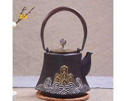 Theepot Theepot Theepotten 1200ML Gietijzeren theepot Chinese stijl Handvat Theepot Handbeschilderde theepotten Japanse theepot