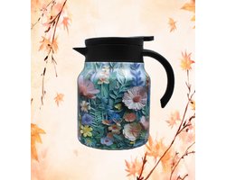 Theepot - thermos - theepot met filter - thermoskan - koffie - theekan - bloemen - flowers - bloem - koffiekan - design theepot - theepot