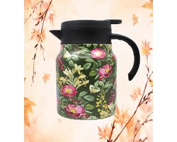 Theepot - thermos - theepot met filter - thermoskan - koffie - theekan - bloemen - flowers - bloem - koffiekan - design theepot - theepot