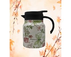 Theepot - thermos - theepot met filter - thermoskan - koffie - theekan - bloemen - flowers - libelle - koffiekan - design theepot - theepot