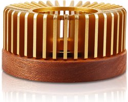Theepot Warmer en Warmhouder voor Thee en Koffie - Stijlvol Aluminium en Hout