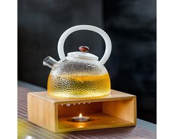 Theepot Warmer - Thee Warmhouder - Thee Warm Houden - Bamboe Decoratie - 15cm x 13cm - Houtkleur