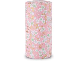 Theepot Washi Papier - Voorraadbus Keuken - Droge Producten Opslag - Luchtdichte Binnenklep - 7.5 x 7.5 x 15.5 cm