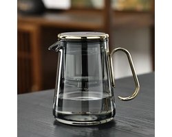 Theepotentie® | Betoverende Tuit - Theepot - Gouden - 700 ml - Luxe Design - Voor Losse Thee, Theezakjes en Theebloemen