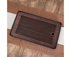 Theeservies Tafel - Thee Tafel - Thee Ceremonie - Water Reservoir - 36 x 24 x 4 cm - Natuurlijk