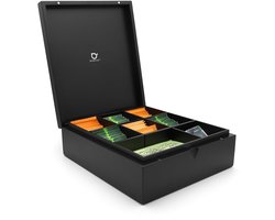 Theezakjeshouder - Flexibel in te delen - 1 stuk - Zwart - Bamboe