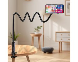 Thelau - Flexibele Mobiele Telefoonhouder met Zwanenhals - Universele Smartphone Houder voor Tafel of Bed - Geschikt voor iPhone, Huawei, Samsung, Xiaomi - 138 cm