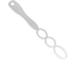 TheLau - Roestvrijstalen Pindakaas Roerder - Hittebestendig en Gemakkelijk schoon te maken - Universele Mixer voor Yoghurtsaus, Deeg en Meer - 22x2,8cm