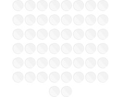 Thelau - Set van 50 stuks glazen tafelblad anti-slip pads - 1 inch bumpers - antislip sticker voor meubels - zelfklevende rubberen pads - bescherming voor snijplanken, laptop en glazen oppervlakken