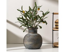 TheLau ® Stijlvolle Boho Terracotta Decoratieve Keramische Vaas voor Landelijke Interieurs en Bruiloft Decoratie