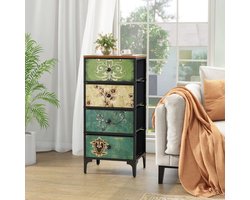 TheLau ® Stijlvolle en Praktische Opbergkast met Stoffen Laden voor Diverse Ruimtes