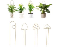 Thelauzy - Plant Rack - Ondersteuning voor Klimplanten - Stapelbaar en Duurzaam - Goud - Voor Binnen en Buiten - Perfect voor Pothos en Klimplanten