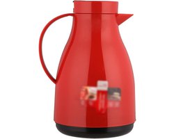 Thermische Koffiekan - Isolatiepot Theepot - Dranken Warm Houden - Glazen Voering - 500 ml - Rood