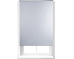 thermo rolgordijn - 120 x 160 cm - isolerend - zonder boren - verduisterend - wit