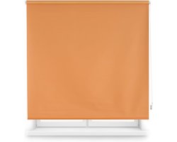 Thermo-verduisteringsrolgordijn 100 x 230 cm - oranje - dag en nacht - muur of plafond