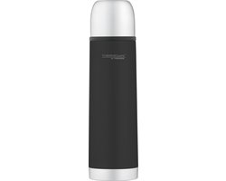 Thermos Soft Touch RVS Isoleerfles - 0.5L - Zwart