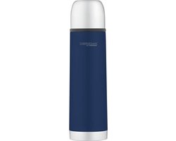 Thermos soft touch thermosfles - 0,5 liter - Blauw