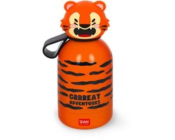 Thermosfles voor Kinderen - Hot & Cold BFF Tiger - Dubbelwandig RVS, Houdt 12 Uur Warm en 24 Uur Koud - 310 ml