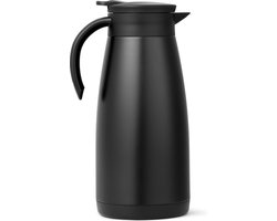 Thermoskan 1,5 Liter - Isoleerkan - Koffie & Thee - Zwart - Hanamura