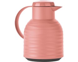 Thermoskan met glazen isolatie - 1,0 liter - Koraal - Kunststof