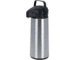 Thermoskan met pomp - 1,8 Liter - RVS - Vaatwasserbestendig