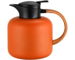 Thermoskan - Warme dranken kan - Dranken serveren - Verbeterde thermische stabiliteit - 2 liter - Oranje