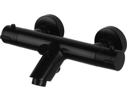 Thermostatische Bad/Douchekraan - Leoni - Mat Zwart