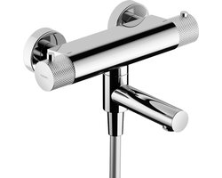 Thermostatische Badmengkraan Hotbath Cobber X Met Wegdraaibare Uitloop Chroom