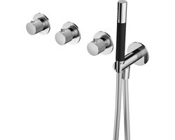 Thermostatische Douche/Badkraan Hotbath Cobber X Inbouw Met 2 Stopkranen En Handdouche Chroom