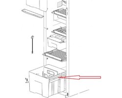 Thetford N3142/N4142 Koelkast Groentebak Geleider 2st.