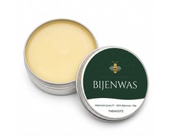 TheWootz Bijenwas – 50 g – 100% Nederlandse Bijenwas – Voedselveilig Onderhoud voor Houten Snijplanken, Hakblokken & Borrelplanken