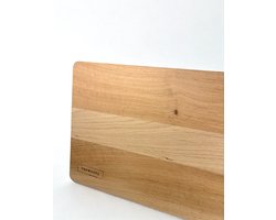 TheWootz Snijplank – Handgemaakt in Nederland – Massief Eiken – Groot Formaat 45×36×3 cm – Ideaal voor de borrel & kookliefhebber - snijplank voor vlees, vis, groente en borrelplanken